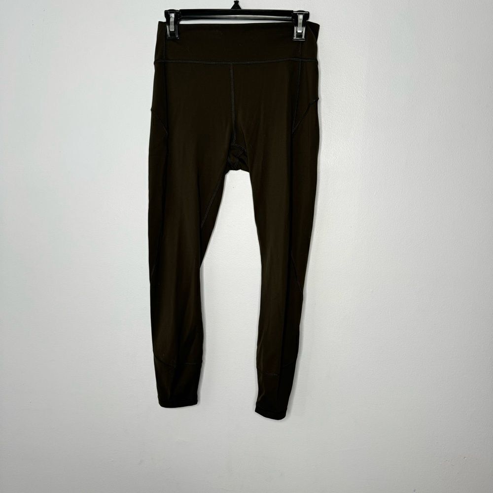 Lululemon olive green leggings size 8